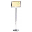 Stainless Steel Sign Holder with Post, Graphics Size 14 X 11 Inches 